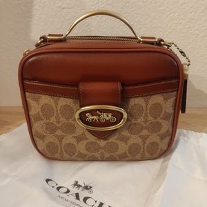 Coach Riley Lunchbox Bag in Signature Canvas